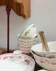 Faustine Patterned Floral Bowl / Green