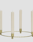 Round Iron Candle Holder for Four Candles
