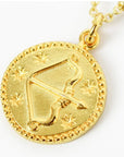 Zodiac Gold Coin Necklaces