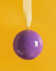 Purple Colour Block Bauble
