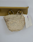 Arte Fino Round Palm Leaf Basket