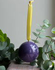 Purple Colour Block Bauble