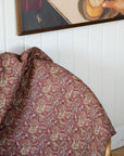 Dark Red Paisley Quilt