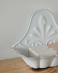 Enamel Wall Mounted Soap Holder / White