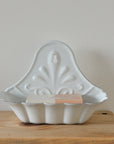 Enamel Wall Mounted Soap Holder / White