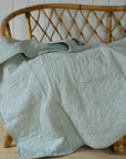 Green Striped Quilt 130 x 180 cm