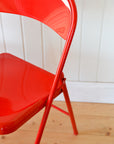Metal Folding Chair / Red