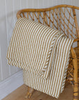 Sand Quilt / Ochre Green Stripes