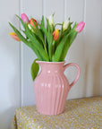 Stoneware Jug / Coral Almond