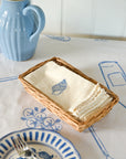 Blue Conch Embroidered Napkin