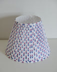 Block Printed Lampshade / Rasberry Ditsy Floral