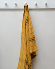 Checked Tea Towel / Yellow and Black