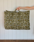 Printed Cotton Green Floral Mattress