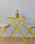 Bistro Table and Chairs Set / Yellow