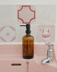 Glass Soap Dispenser / Brown