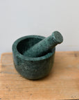 Pestle and Mortar / Dark Green Marble