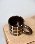 Brown Grid Chunky Mug