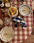 Terracotta Gingham Tablecloth Bertel
