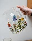 Anna Floral Glass Pitcher