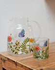 Anna Floral Glass Pitcher