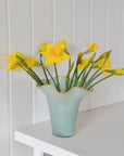 Ebba Wavy Glass Vase / Green and Brown