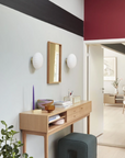 Hubsch Brass and Opal Wall Lamp