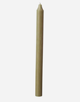 Single Tall Rustic Dinner Candle / Forest Green