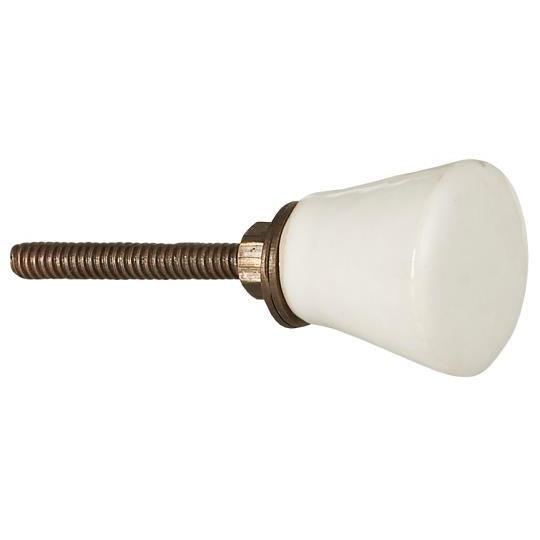 Taper Ceramic Knob / White
