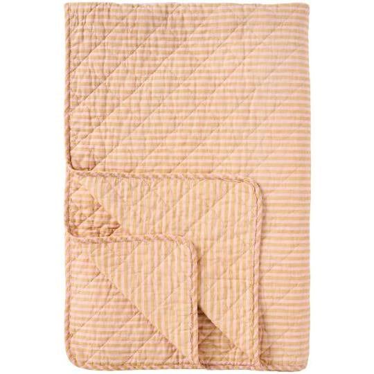 Mustard and Pink Stripe Quilt