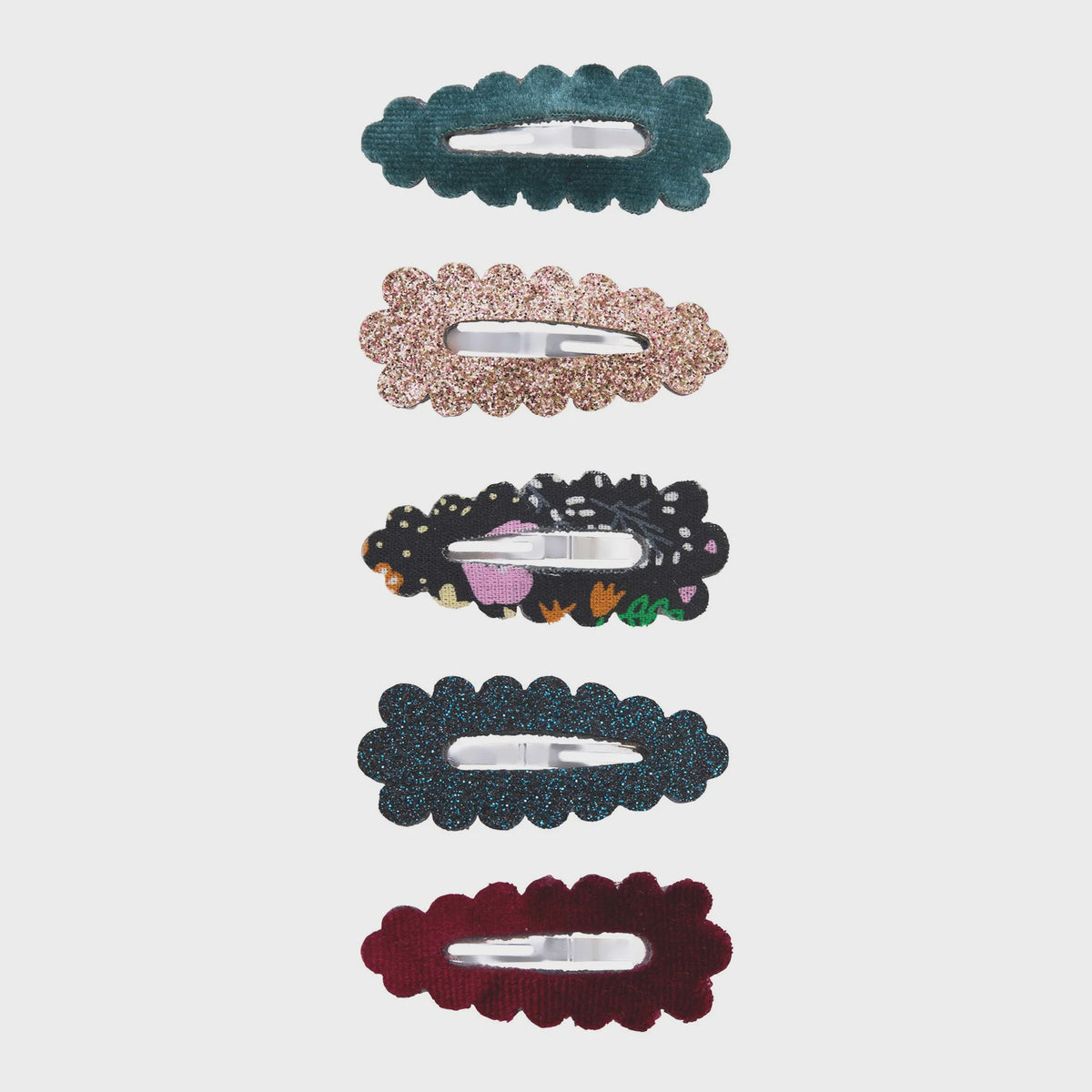 Blackberry Scalloped Mini Clips