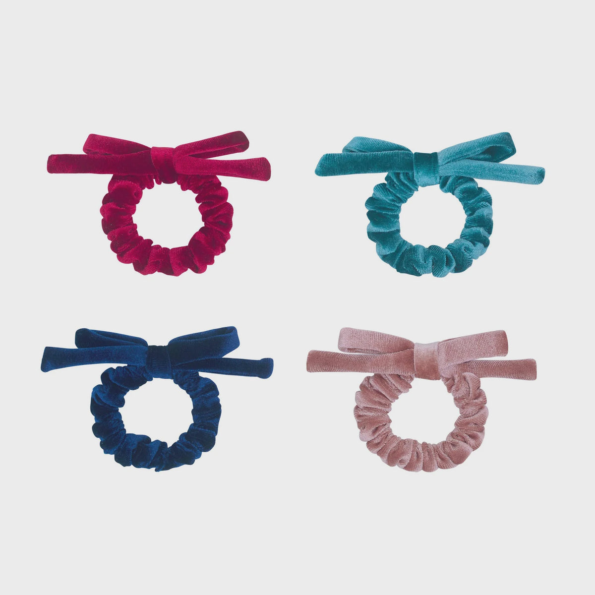 Blackberry Velvet Scrunchies / Pack of 4