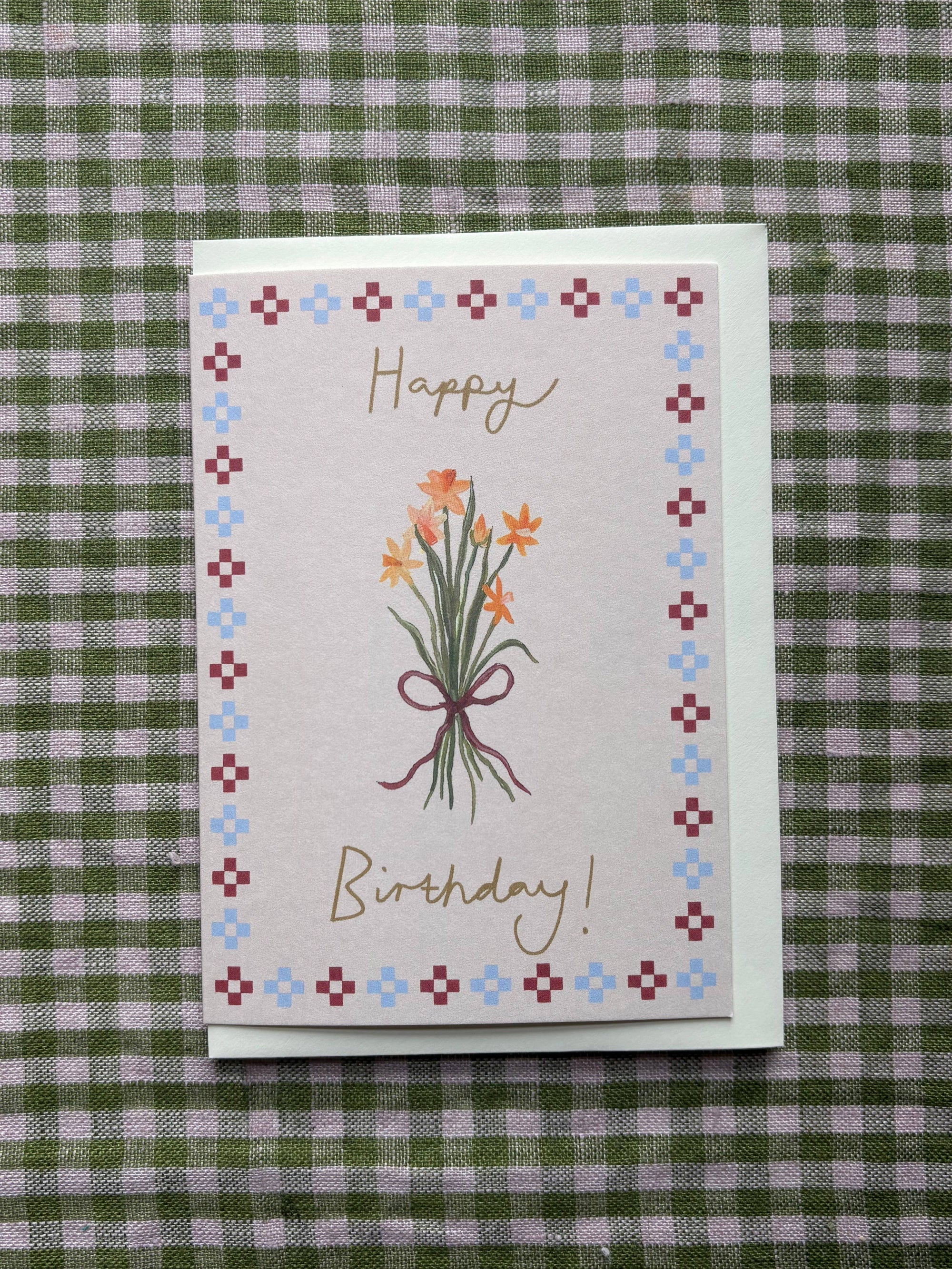 Daffodils Birthday Wishes Card