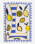 L is for Lemon Linen Tea Towel