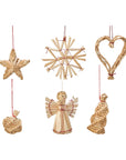 Box of Straw Tree Decorations