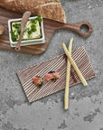 Ceramic Serving Board / Brown Stripe