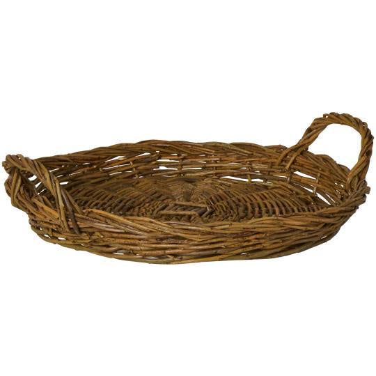 Wicker Tray with Handles