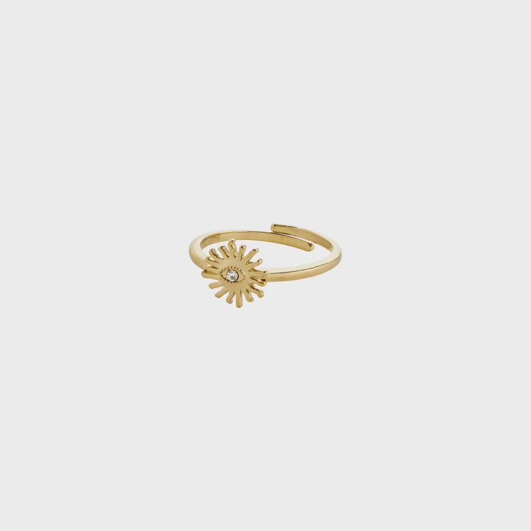 Lulu sun stack ring gold-plated