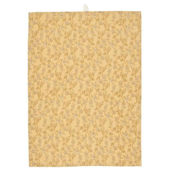 Yellow Floral Tea Towel