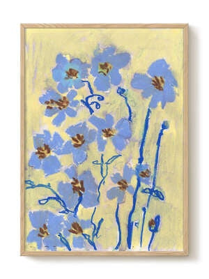 Blooming In Blue / 30 x 40 cm