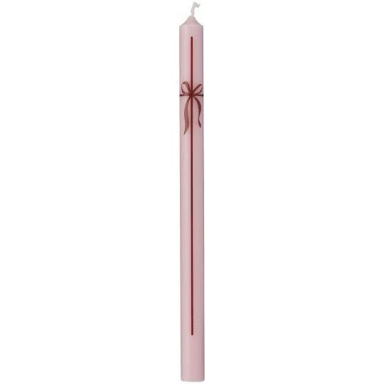 Pink Bow Pencil Candle
