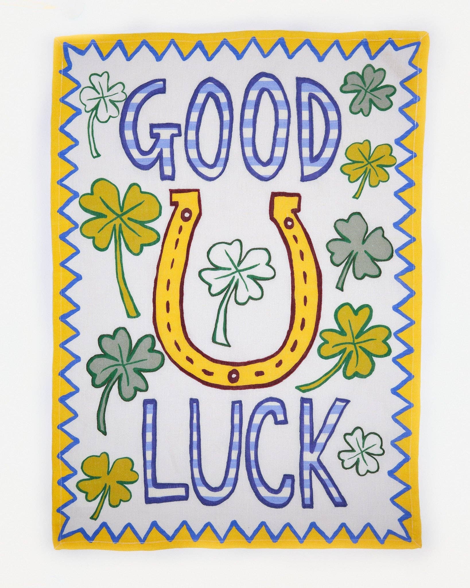 Good Luck Linen Tea Towel