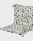 Divya Floral Chair Pad or Bench Cushion / Green