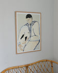 Man and Dog by Sofia Lind / Sizes