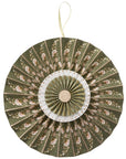 Paper Rosette Calla Olive 30 cm