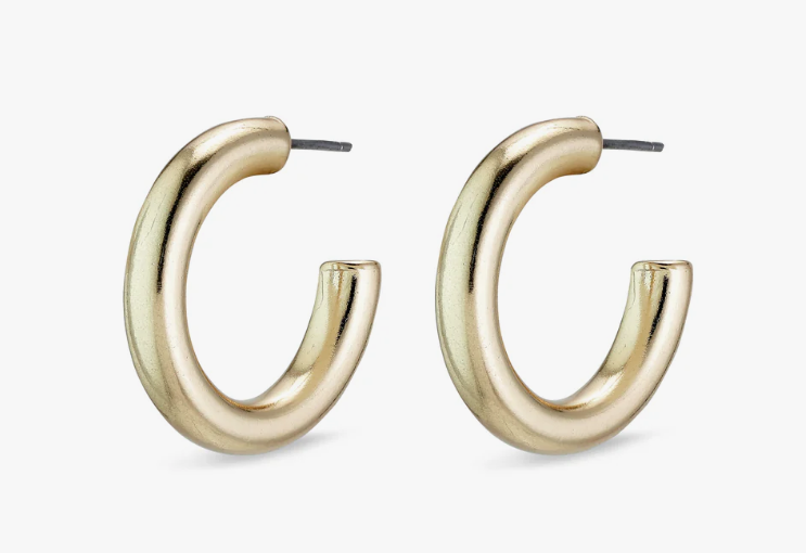 MADDIE chunky hoop earrings gold-plated