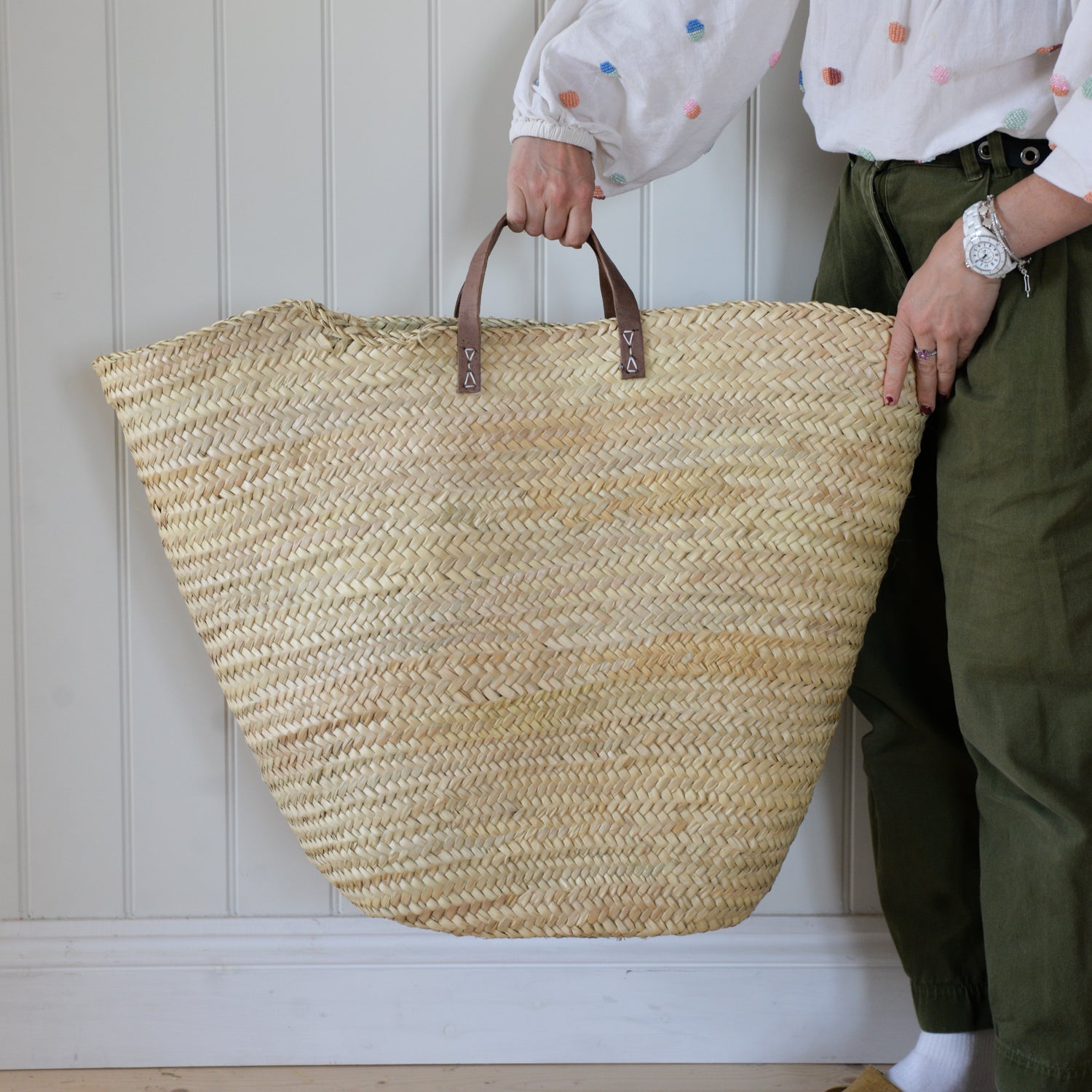 Giant Palm Leaf Storage or Laundry Basket