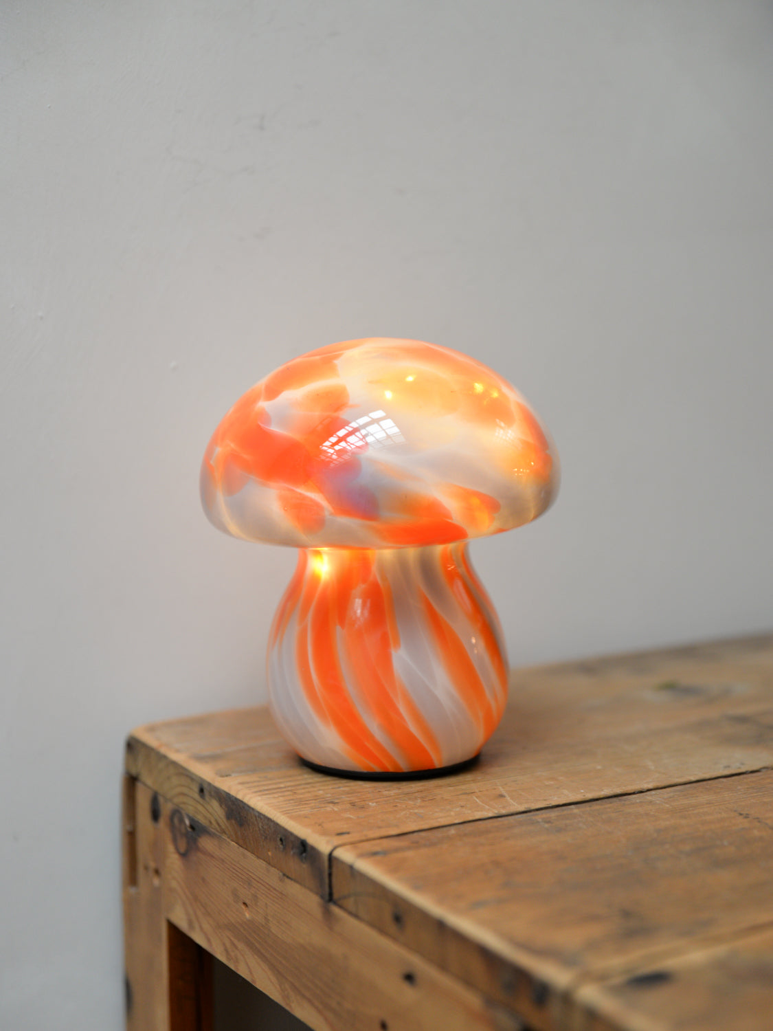Mushroom Portable LED Lamp / Orange. White, Purple