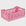 Mini Folding Crate / Baby Pink