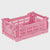Mini Folding Crate / Baby Pink