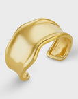 Statement Organic Molten Metal Cuff / 18K Gold Plated